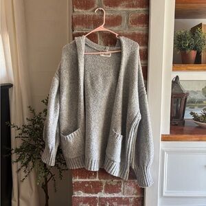 SOLD // Knit Hooded Cardigan